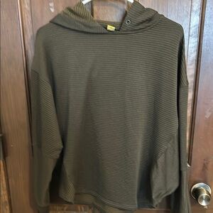 Olive Green Hooded Sweatshirt